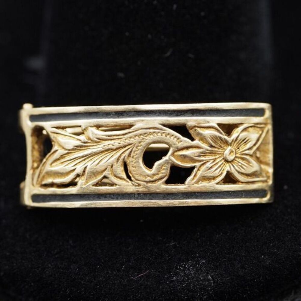 Edward‎ Sultan Na Hoku 14k Gold Hawaiian Plumeria Essence - Single Earring